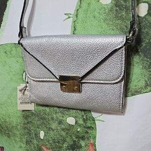 Silver Crossbody Bag